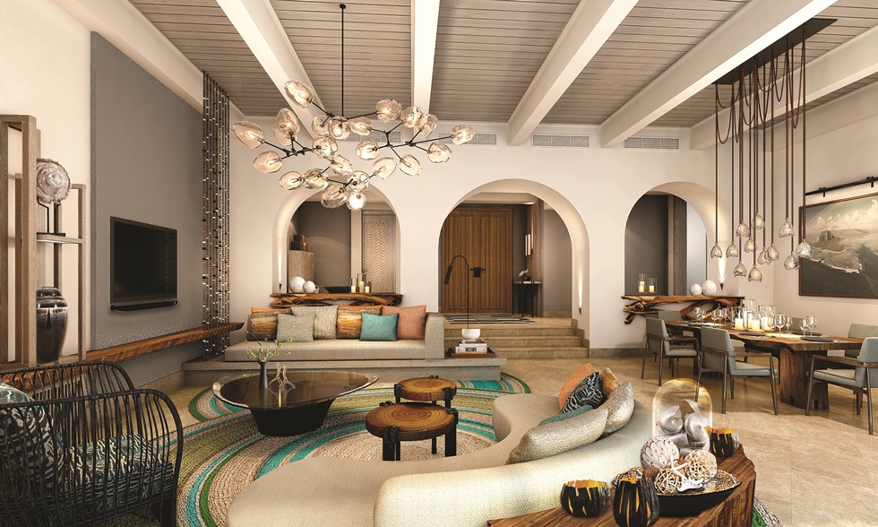 Shangri-La’s Le Touessrok Resort & Spa lobby